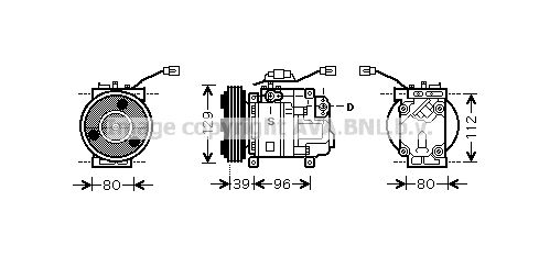 AVA QUALITY COOLING Компрессор, кондиционер MZK200